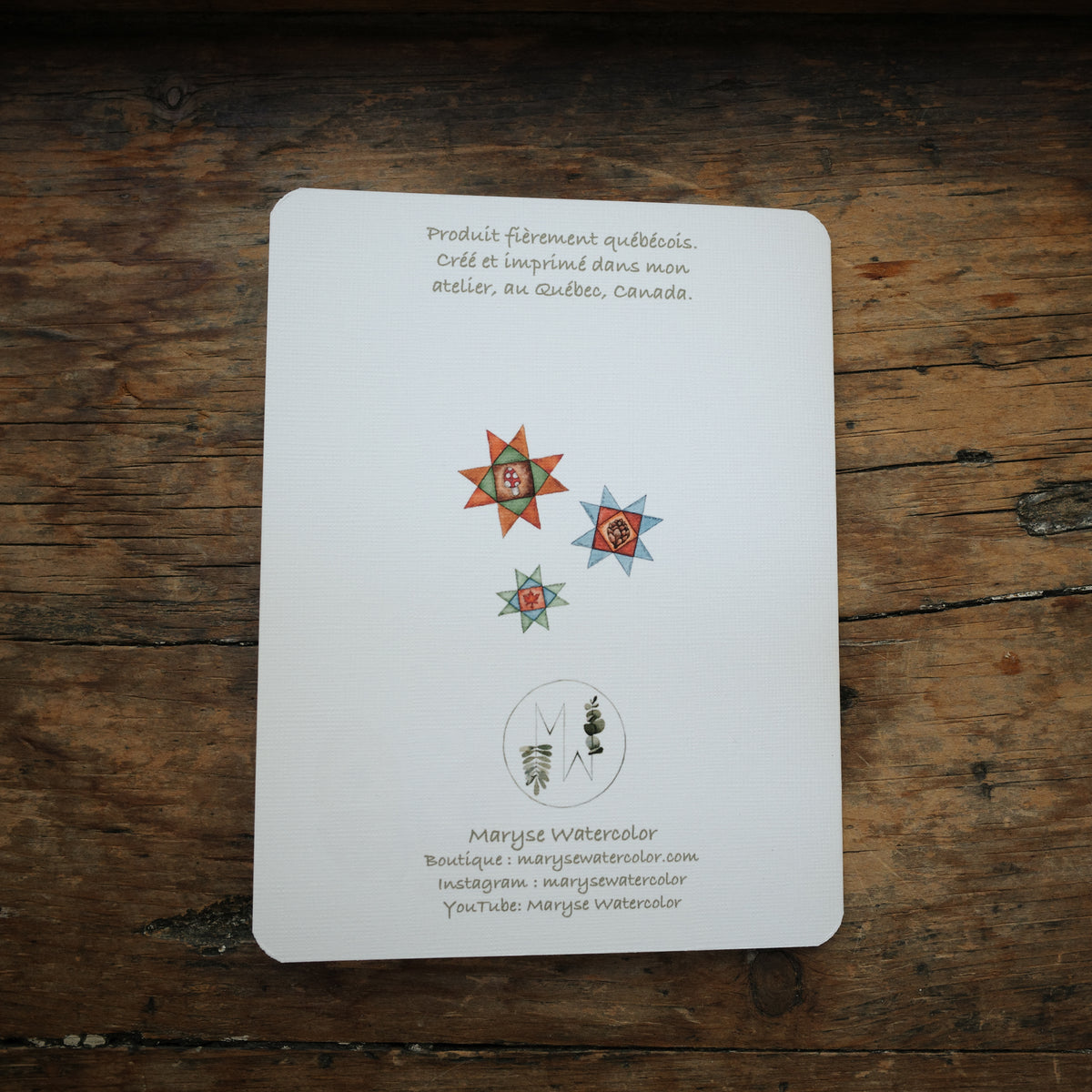 Carte - Scrabble d'automne