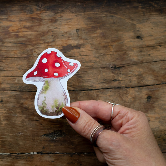 Autocollant - Champignon rouge