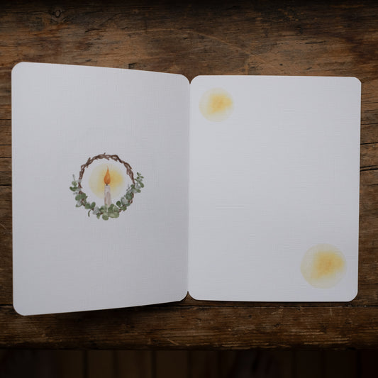 Carte - Couronne d'eucalyptus lumineuse