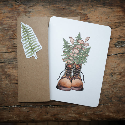 Carte - Bottes et feuillage