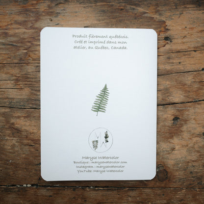 Carte - Bottes et feuillage