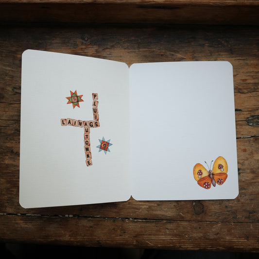 Carte - Scrabble d'automne