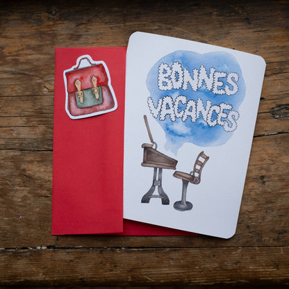 Carte - Vacances scolaires (pupitre)
