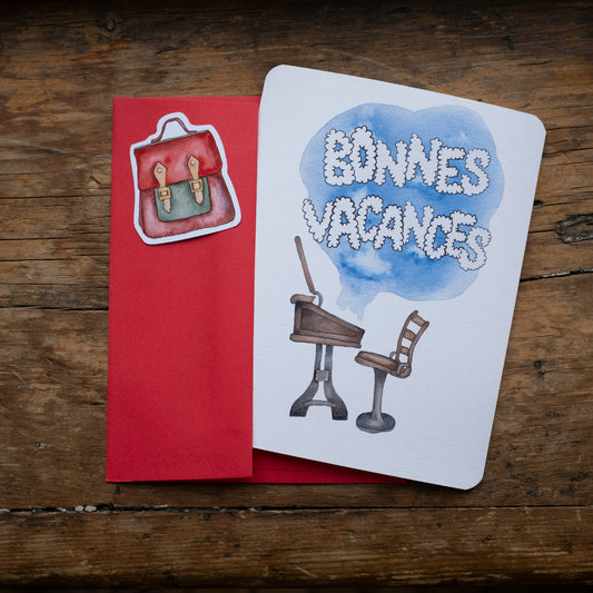 Carte - Vacances scolaires (pupitre)