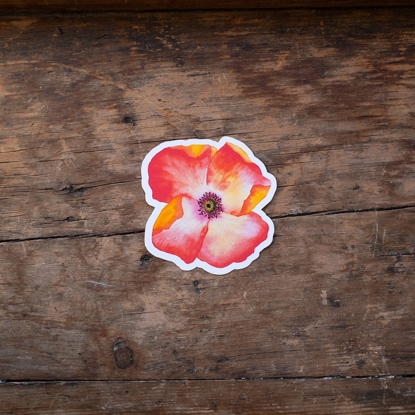 Autocollant - Fleur de coquelicot