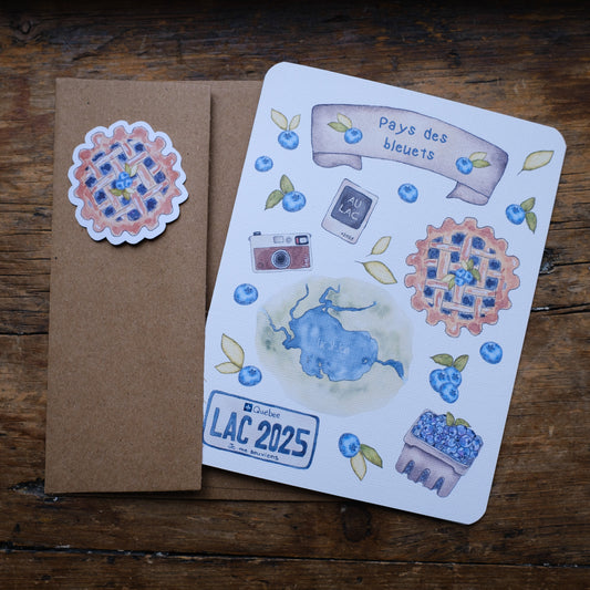 Carte Pays des bleuets