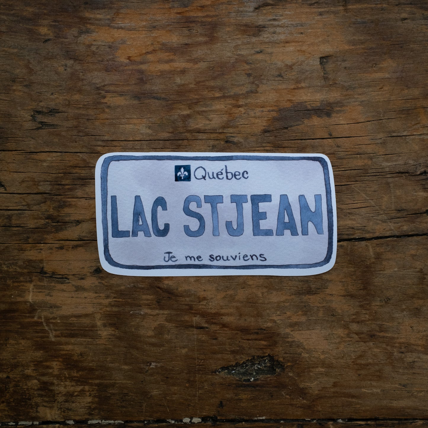 Autocollant - Plaque d'Immatriculation du Lac