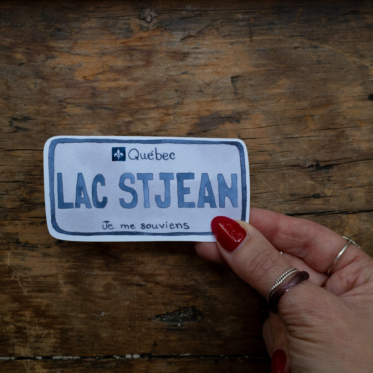 Autocollant - Plaque d'Immatriculation du Lac