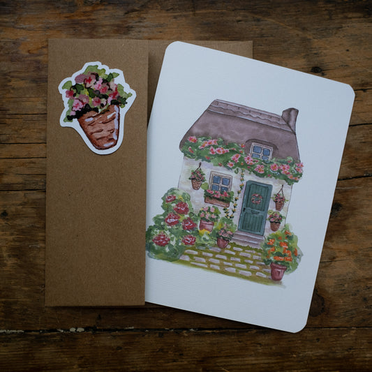 Carte - Cottage fleuri
