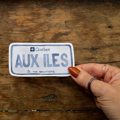 Autocollant - Aux Iles