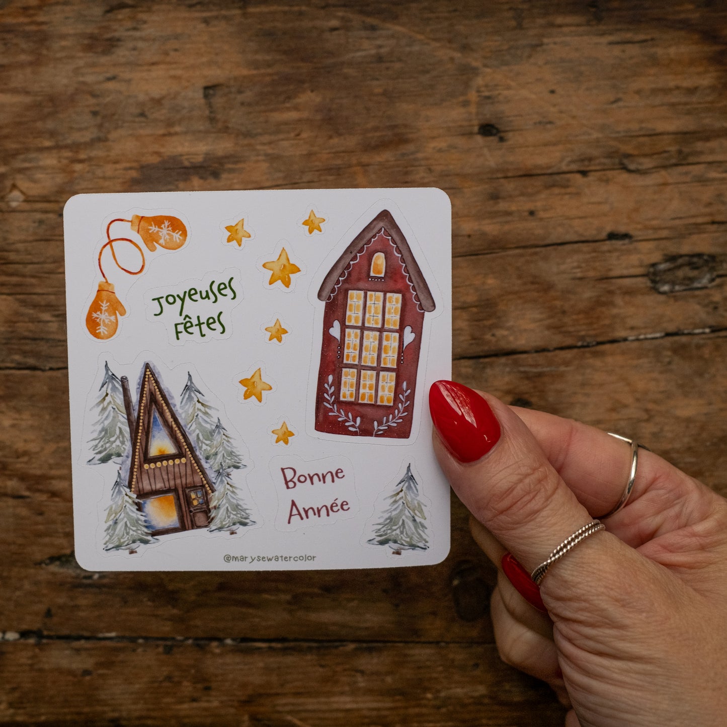 Feuille d'autocollants - Fêtes de fin d'année