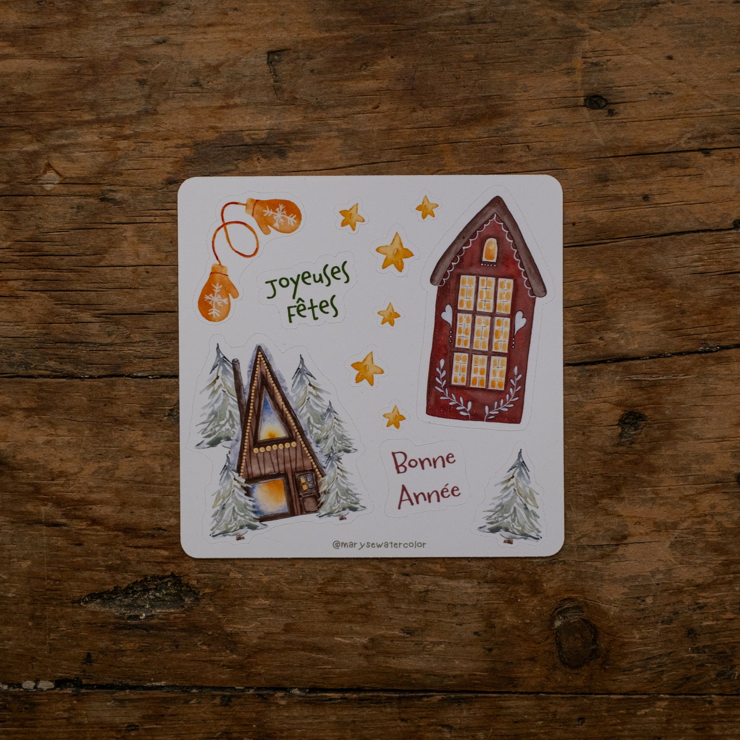 Feuille d'autocollants - Fêtes de fin d'année