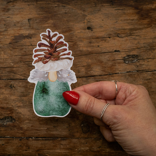 Autocollant - Lutin et son chapeau cocotte