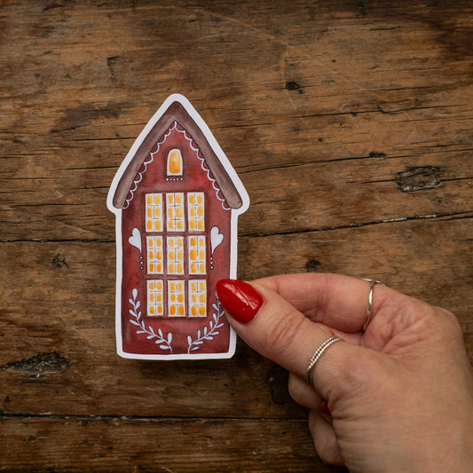 Autocollant - Maison pain d'épices