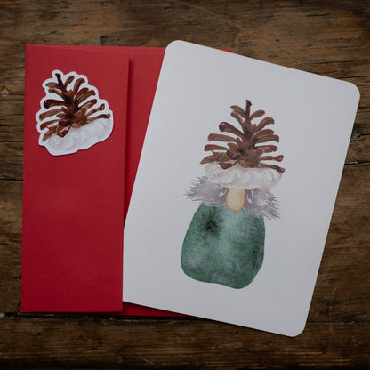 Carte - Lutin et son chapeau cocotte