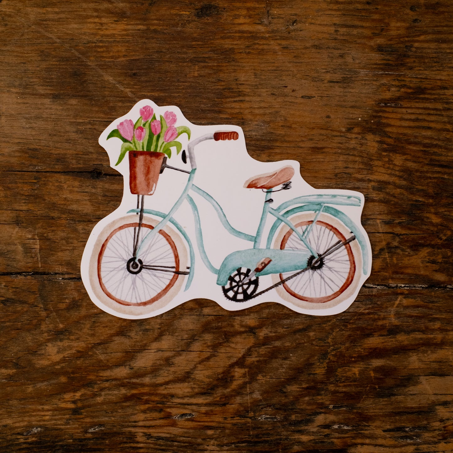 Autocollant - vélo de printemps