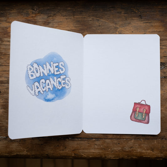 Carte - Vacances scolaires (pupitre)