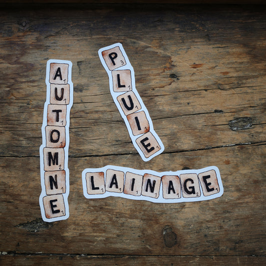 Autocollants - Mots d'automne