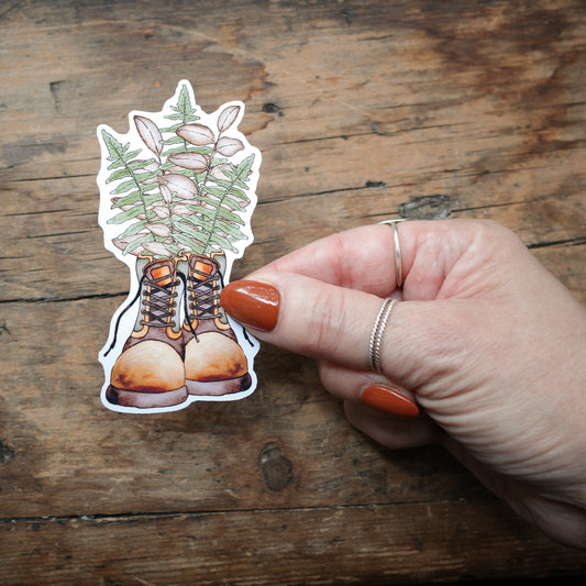 Autocollant - Bottes et feuillage